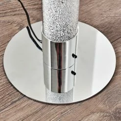 Hofstein Flaut Stehleuchte LED Chrom, 1-flammig, Fernbedienung, Farbwechsler -Bürolampen Verkäufe flaut stehleuchte h3270721 do1 21