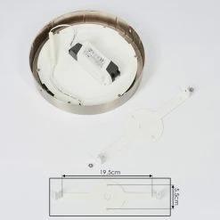 Hofstein Fnsrud Deckenleuchte LED Nickel-Matt, 1-flammig -Bürolampen Verkäufe fnsrud deckenleuchte h3436592 4