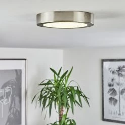 Hofstein Fnsrud Deckenleuchte LED Nickel-Matt, 1-flammig -Bürolampen Verkäufe fnsrud deckenleuchte h3436592 6