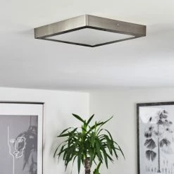 Hofstein Fnsrud Deckenleuchte LED Nickel-Matt, 1-flammig 19 Hofstein Fnsrud Deckenleuchte LED Nickel-Matt, 1-flammig -Bürolampen Verkäufe fnsrud deckenleuchte h3436646 9