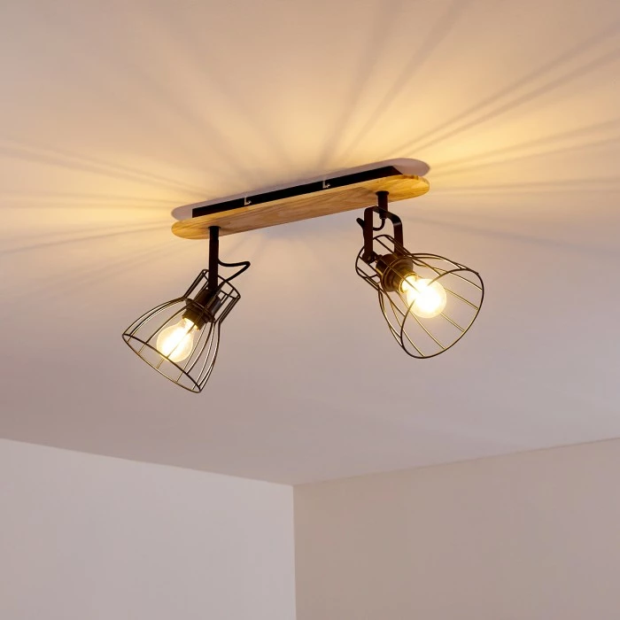 Hofstein Forshaga Deckenleuchte Holz hell, 2-flammig 15 Hofstein Forshaga Deckenleuchte Holz hell, 2-flammig – Bild 15