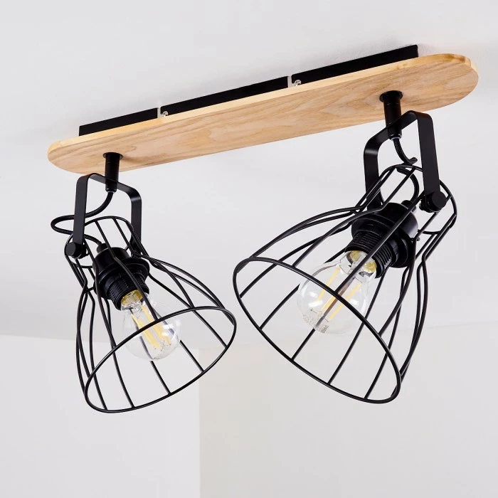 Hofstein Forshaga Deckenleuchte Holz hell, 2-flammig 5 Hofstein Forshaga Deckenleuchte Holz hell, 2-flammig – Bild 5