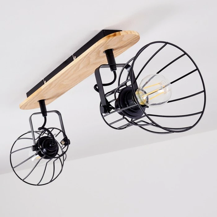 Hofstein Forshaga Deckenleuchte Holz hell, 2-flammig 6 Hofstein Forshaga Deckenleuchte Holz hell, 2-flammig – Bild 6