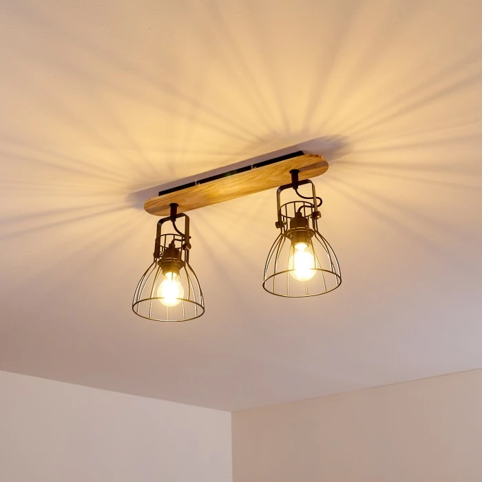 Hofstein Forshaga Deckenleuchte Holz hell, 2-flammig 10 Hofstein Forshaga Deckenleuchte Holz hell, 2-flammig – Bild 10