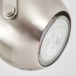 Hofstein Gadmen Deckenleuchte Nickel-Matt, Chrom, 1-flammig -Bürolampen Verkäufe gadmen deckenleuchte h3351895 5