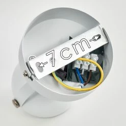 Hofstein Gadmen Deckenleuchte Chrom, Weiß, 1-flammig -Bürolampen Verkäufe gadmen deckenleuchte h3351918 2