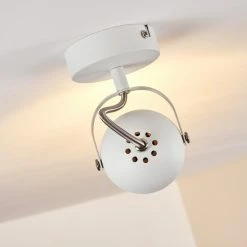 Hofstein Gadmen Deckenleuchte Chrom, Weiß, 1-flammig -Bürolampen Verkäufe gadmen deckenleuchte h3351918 7