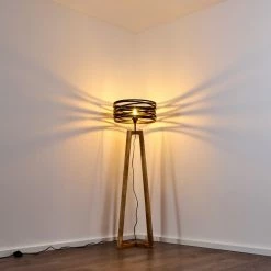 Hofstein Gauley Stehleuchte Schwarz, Braun, 1-flammig -Bürolampen Verkäufe gauley stehleuchte h3352649 10