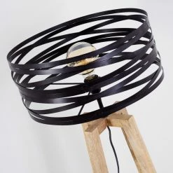 Hofstein Gauley Stehleuchte Schwarz, Braun, 1-flammig -Bürolampen Verkäufe gauley stehleuchte h3352649 11