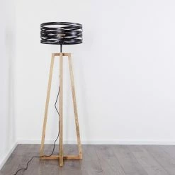 Hofstein Gauley Stehleuchte Schwarz, Braun, 1-flammig -Bürolampen Verkäufe gauley stehleuchte h3352649 13