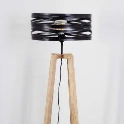 Hofstein Gauley Stehleuchte Schwarz, Braun, 1-flammig -Bürolampen Verkäufe gauley stehleuchte h3352649 4