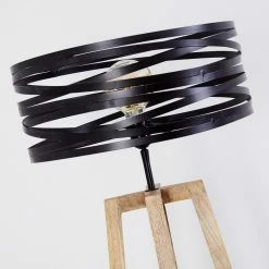 Hofstein Gauley Stehleuchte Schwarz, Braun, 1-flammig -Bürolampen Verkäufe gauley stehleuchte h3352649 6