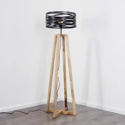 Hofstein Gauley Stehleuchte Schwarz, Braun, 1-flammig -Bürolampen Verkäufe gauley stehleuchte h3352649 9