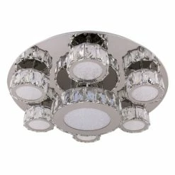 Globo AMUR Deckenleuchte LED Chrom, 1-flammig 9 Globo AMUR Deckenleuchte LED Chrom, 1-flammig -Bürolampen Verkäufe globo amur deckenleuchte 49350 60 3