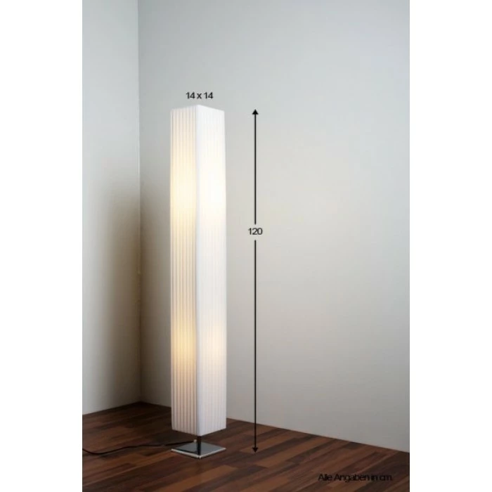 Globo Bailey Stehleuchte Chrom, 2-flammig 2 Globo Bailey Stehleuchte Chrom, 2-flammig – Bild 2