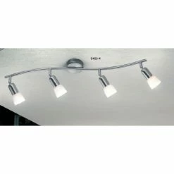 Globo CATHY Strahler Nickel-Matt, Edelstahl, 4-flammig