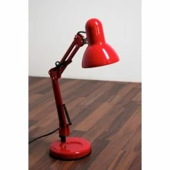 Globo Famous Schreibtischleuchte Rot, 1-flammig -Bürolampen Verkäufe globo famous schreibtischleuchte 24882 3