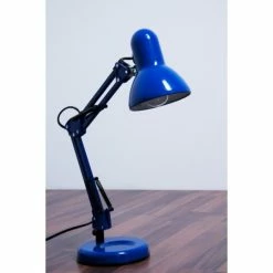 Globo Famous Schreibtischleuchte Blau, 1-flammig -Bürolampen Verkäufe globo famous schreibtischleuchte 24883 3