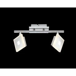 Globo Gerolf Deckenstrahler LED Chrom, 2-flammig -Bürolampen Verkäufe globo gerolf deckenstrahler 56111 2 2