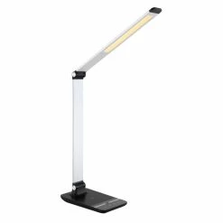 Globo KABIRA Tischleuchte LED Silber, 1-flammig -Bürolampen Verkäufe globo kabira tischleuchte 58425s 3