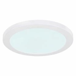 Globo LASSE Deckenleuchte LED Weiß, 1-flammig -Bürolampen Verkäufe globo lasse deckenleuchte 12379 24w 5