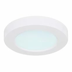 Globo LASSE Deckenleuchte LED Weiß, 1-flammig -Bürolampen Verkäufe globo lasse deckenleuchte 12379 6w 5