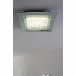 Globo LIANA Deckenleuchte LED Chrom, 1-flammig -Bürolampen Verkäufe globo liana deckenleuchte 49300 2