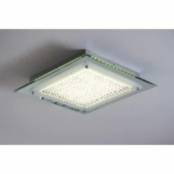 Globo LIANA Deckenleuchte LED Chrom, 1-flammig -Bürolampen Verkäufe globo liana deckenleuchte 49301 2