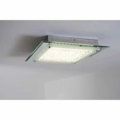 Globo LIANA Deckenleuchte LED Chrom, 1-flammig -Bürolampen Verkäufe globo liana deckenleuchte 49301 3