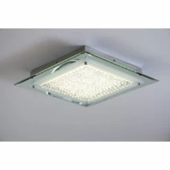 Globo LIANA Deckenleuchte LED Chrom, 1-flammig -Bürolampen Verkäufe globo liana deckenleuchte 49301 7