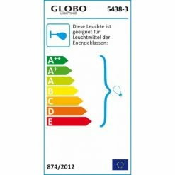 Globo LORD Strahler Chrom, Edelstahl, 3-flammig -Bürolampen Verkäufe globo lord strahler 5438 3 2