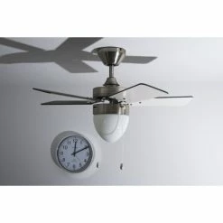 Globo MARVA Ventilator Nickel-Matt, Grau, Edelstahl, Weiß, 1-flammig 40 Globo MARVA Ventilator Nickel-Matt, Grau, Edelstahl, Weiß, 1-flammig -Bürolampen Verkäufe globo marva ventilator 332 do1 14