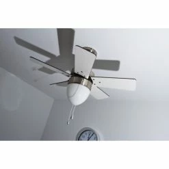 Globo MARVA Ventilator Nickel-Matt, Grau, Edelstahl, Weiß, 1-flammig 44 Globo MARVA Ventilator Nickel-Matt, Grau, Edelstahl, Weiß, 1-flammig -Bürolampen Verkäufe globo marva ventilator 332 do1 18