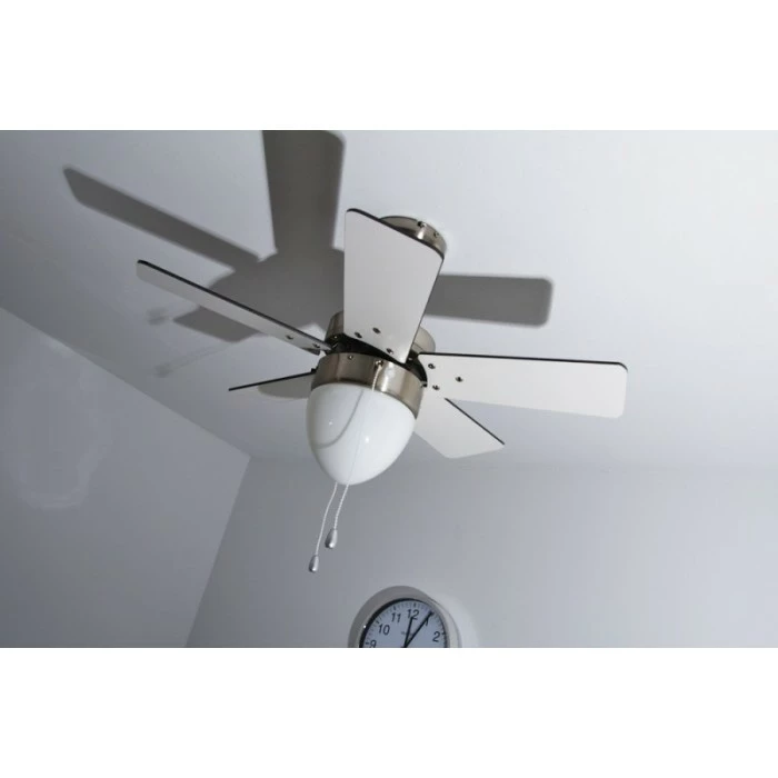 Globo MARVA Ventilator Nickel-Matt, Grau, Edelstahl, Weiß, 1-flammig 19 Globo MARVA Ventilator Nickel-Matt, Grau, Edelstahl, Weiß, 1-flammig – Bild 19