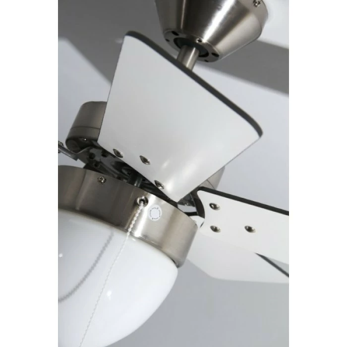 Globo MARVA Ventilator Nickel-Matt, Grau, Edelstahl, Weiß, 1-flammig 21 Globo MARVA Ventilator Nickel-Matt, Grau, Edelstahl, Weiß, 1-flammig – Bild 21