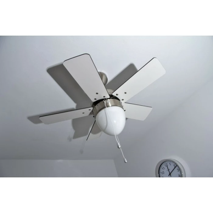 Globo MARVA Ventilator Nickel-Matt, Grau, Edelstahl, Weiß, 1-flammig 23 Globo MARVA Ventilator Nickel-Matt, Grau, Edelstahl, Weiß, 1-flammig – Bild 23