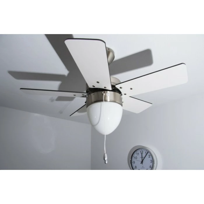 Globo MARVA Ventilator Nickel-Matt, Grau, Edelstahl, Weiß, 1-flammig 8 Globo MARVA Ventilator Nickel-Matt, Grau, Edelstahl, Weiß, 1-flammig – Bild 8