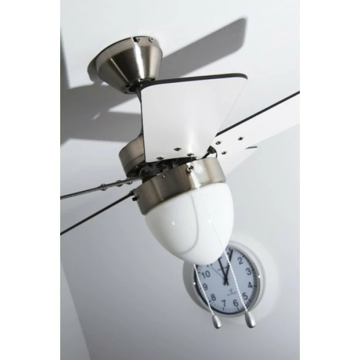 Globo MARVA Ventilator Nickel-Matt, Grau, Edelstahl, Weiß, 1-flammig 9 Globo MARVA Ventilator Nickel-Matt, Grau, Edelstahl, Weiß, 1-flammig – Bild 9