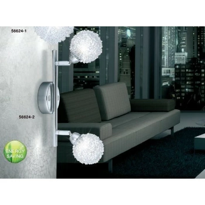 Globo ORINA Strahler Chrom, Weiß, 2-flammig 1 Globo ORINA Strahler Chrom, Weiß, 2-flammig