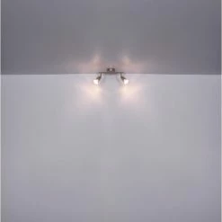 Globo PEDRESHA Strahler Nickel-Matt, 2-flammig -Bürolampen Verkäufe globo pedresha strahler 57995 2 6