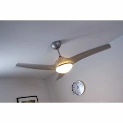 Globo PRIMO Ventilator Silber, Weiß, 2-flammig, Fernbedienung -Bürolampen Verkäufe globo primo ventilator 305 do1 7