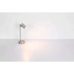 Globo ROBBY Tischleuchte Nickel-Matt, 1-flammig -Bürolampen Verkäufe globo robby tischleuchte 57910t 4