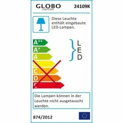 Globo SERPENT Klemmstrahler LED Nickel-Matt, 1-flammig -Bürolampen Verkäufe globo serpent klemmstrahler 24109k 2