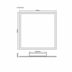 Globo SUZAKU LED Panel Schwarz, 1-flammig -Bürolampen Verkäufe globo suzaku led panel 416040d3 5