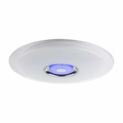 Globo TUNE Deckenleuchte LED Weiß, 2-flammig, Fernbedienung, Farbwechsler -Bürolampen Verkäufe globo tune deckenleuchte 41341 36 7