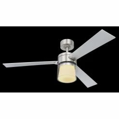 Globo VERLOSA Deckenventilator LED Nickel-Matt, 1-flammig, Fernbedienung 13 Globo VERLOSA Deckenventilator LED Nickel-Matt, 1-flammig, Fernbedienung -Bürolampen Verkäufe globo verlosa deckenventilator 03642 2