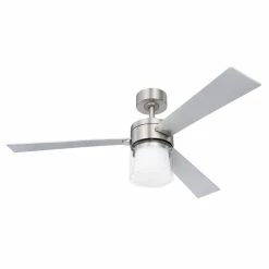 Globo VERLOSA Deckenventilator LED Nickel-Matt, 1-flammig, Fernbedienung 14 Globo VERLOSA Deckenventilator LED Nickel-Matt, 1-flammig, Fernbedienung -Bürolampen Verkäufe globo verlosa deckenventilator 03642 3