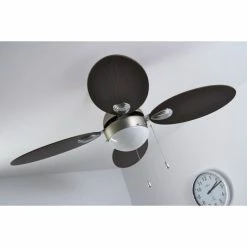 Globo WADE Ventilator Nickel-Matt, Edelstahl, 1-flammig -Bürolampen Verkäufe globo wade ventilator 318 do1 15