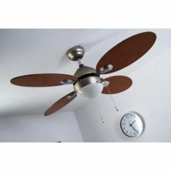 Globo WADE Ventilator Nickel-Matt, Edelstahl, 1-flammig -Bürolampen Verkäufe globo wade ventilator 318 do1 17