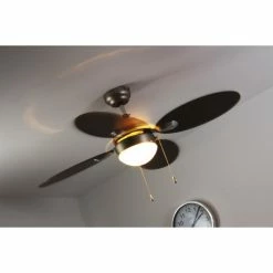 Globo WADE Ventilator Nickel-Matt, Edelstahl, 1-flammig -Bürolampen Verkäufe globo wade ventilator 318 do1 7